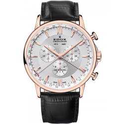   Edox 10501-37R-AIR Les Bémonts Kronográf Óra Complication 42mm 3ATM karóra