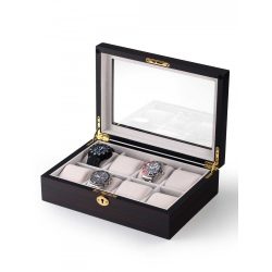   Rothenschild óra karóra doboz RS-2105-8E for 8 Ebony Watchbox
