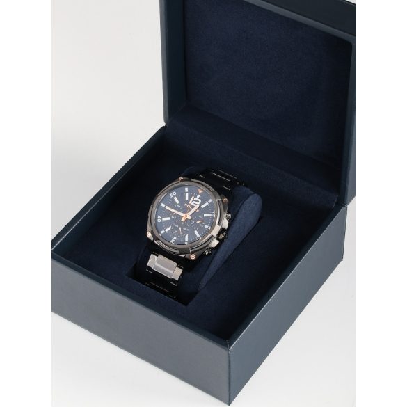 kék leatherette óra karóra ajándék doboz RS-3030-1BLUE Watchbox