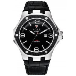   V.O.S.T. Germany V100.010.3S.SC.L.B -dátum 44mm 20ATM karóra