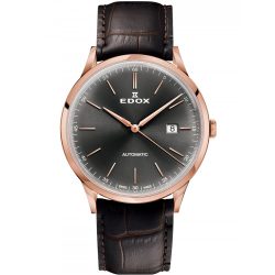 Edox 80106-37RC-GIR Les Vauberts automata 42mm 5ATM karóra