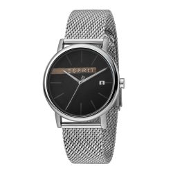   Esprit ES1G047M0055 Timber fekete ezüst Mesh férfi óra karóra