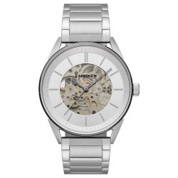 Thomas Earnshaw Bayshore Skeleton férfi óra karóra ezüst