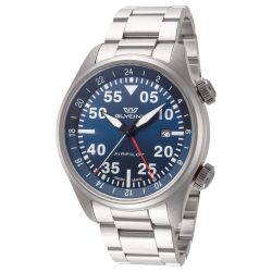 Glycine Airpilot GMT férfi óra karóra ezüst