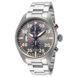 Glycine Airpilot Chrono 44 férfi óra karóra ezüst