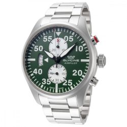 Glycine Airpilot Chrono 44 férfi óra karóra ezüst