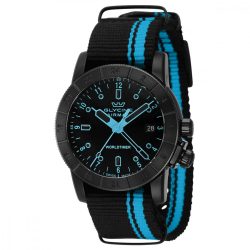 Glycine Airman Worldtimer férfi óra karóra fekete