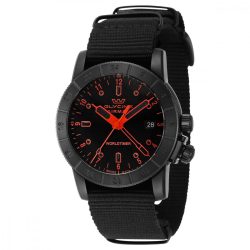 Glycine Airman Worldtimer férfi óra karóra fekete