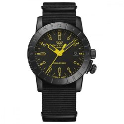 Glycine Airman Worldtimer férfi óra karóra fekete