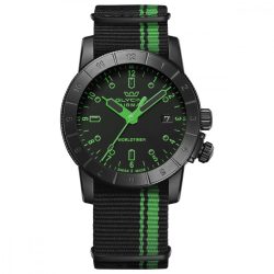 Glycine Airman Worldtimer férfi óra karóra zöld