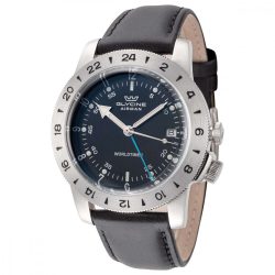 Glycine Airman Worldtimer GMT férfi óra karóra fekete