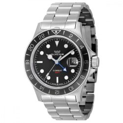 Glycine harci Sub GMT férfi óra karóra ezüst