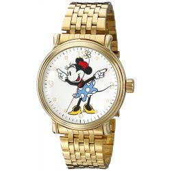   Disney férfi W001880 Minnie Mouse analóg kijelző analóg Quartz arany óra karóra