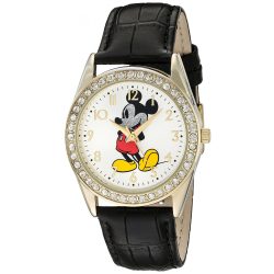   Disney férfi 'Mickey Mouse' Quartz fém óra karóra, szín:fekete (Model: W002750)