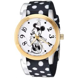   Disney Minnie Mouse női WDS000674 Disney Minnie Mouse analóg kijelző analóg Quartz fekete óra karóra